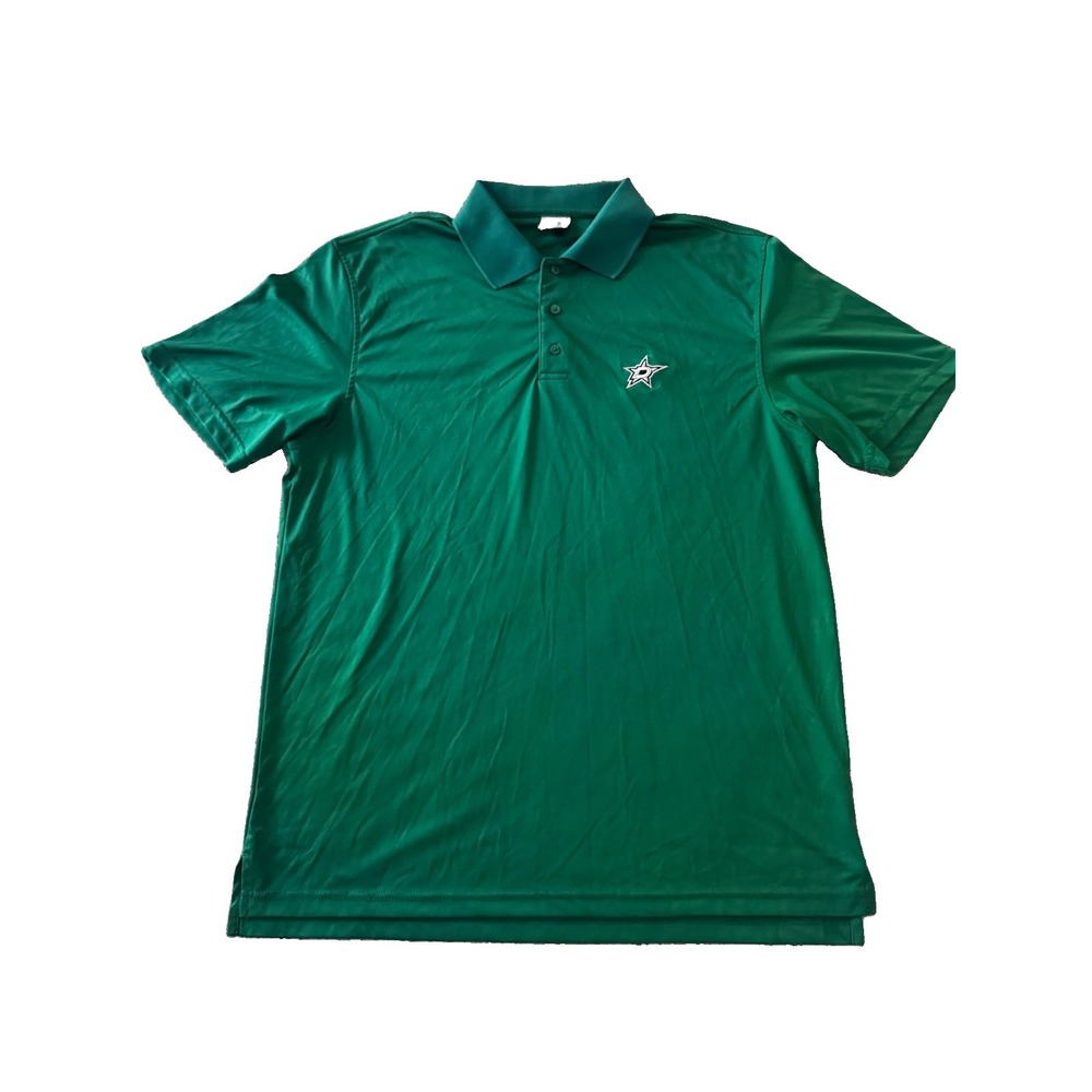 Dallas Stars Polo Shirt Black NHL Hockey Men's Large Levelwear